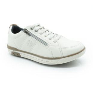 MASCULINO SAPATENIS CASUAL PEGADA 119313 05 NATURE MILK/PARAFINADO MASCAVO