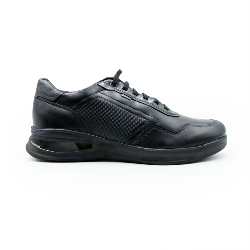 MASCULINO SAPATENIS CASUAL PEGADA 126801 01 MESTICO PRETO