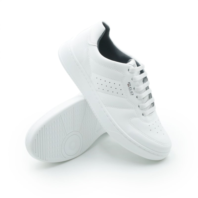 MASCULINO SAPATENIS CASUAL PEGADA 171902 01 MICROFIBRA BRANCO