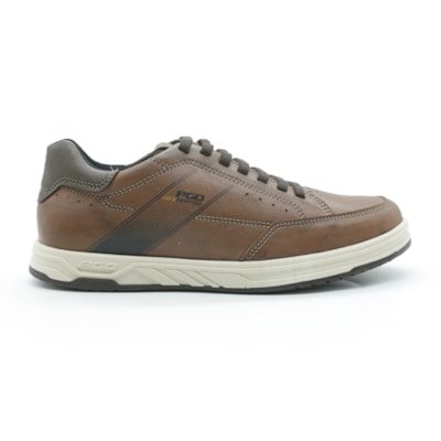 MASCULINO SAPATENIS CASUAL PEGADA 172002 07 MICROFIBRA ATAN PINHAO/CAFE