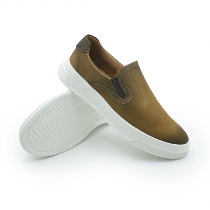 MASCULINO SAPATENIS CASUAL SPARVIERO  17509 HAVANA/ CAFÉ ARMANY GELO