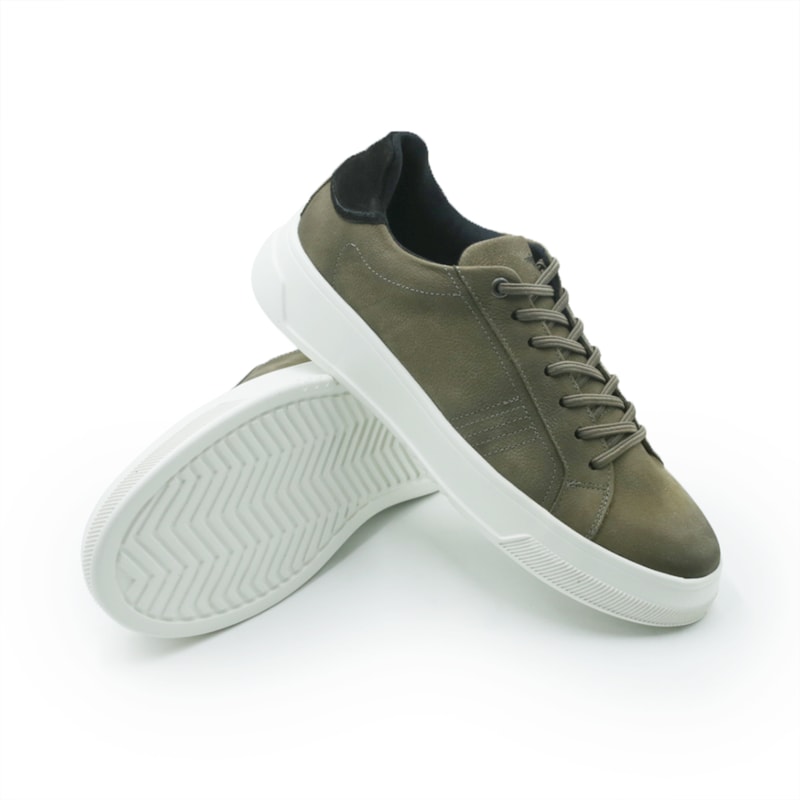 MASCULINO SAPATENIS CASUAL SPARVIERO 17511 CIMENTO / PRETO / PRETO