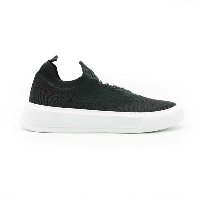 MASCULINO SAPATENIS CASUAL SPARVIERO  2503 KNIT PRETO