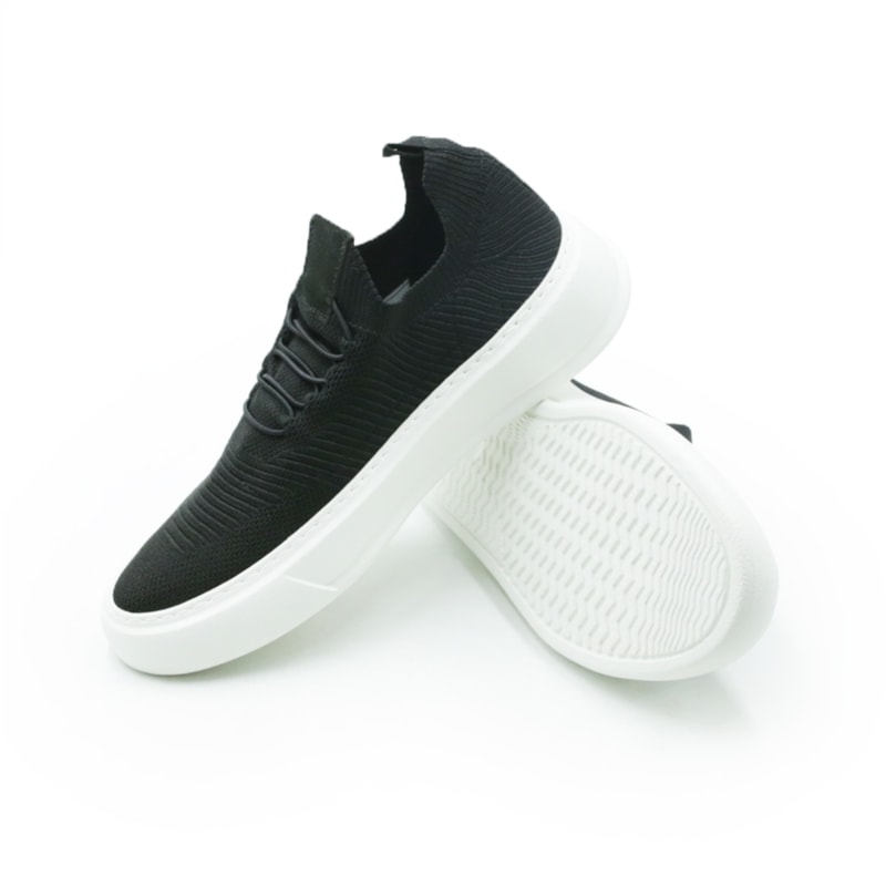 MASCULINO SAPATENIS CASUAL SPARVIERO  2503 KNIT PRETO