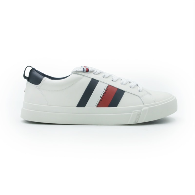 MASCULINO SAPATENIS CASUAL TOMMY HILFIGER  THFM0FM02576 YBS WHITE