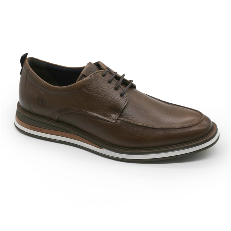 MASCULINO SAPATO CASUAL DEMOCRATA 272102 002 CONHAQUE
