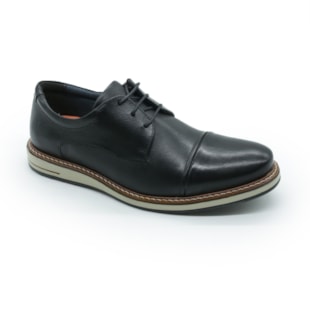 MASCULINO SAPATO CASUAL DEMOCRATA  273202 001 PRETO