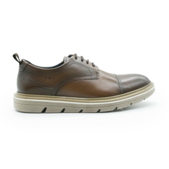 MASCULINO SAPATO CASUAL DEMOCRATA  604101 005 TAN