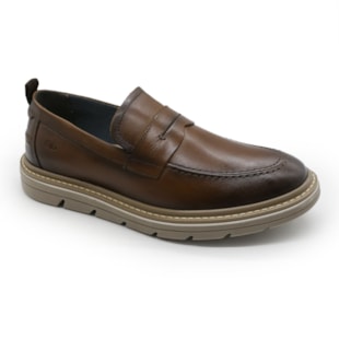 MASCULINO SAPATO CASUAL DEMOCRATA  604103 005 TAN