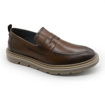 MASCULINO SAPATO CASUAL DEMOCRATA  604103 005 TAN