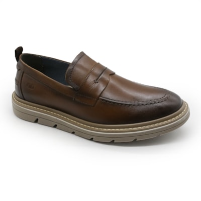 MASCULINO SAPATO CASUAL DEMOCRATA  604103 005 TAN
