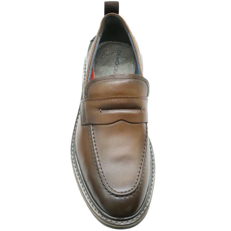 MASCULINO SAPATO CASUAL DEMOCRATA  604103 005 TAN