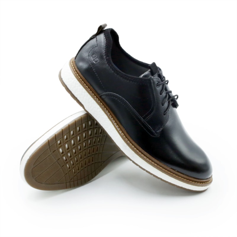 MASCULINO SAPATO CASUAL DEMOCRATA 604201 001 PRETO
