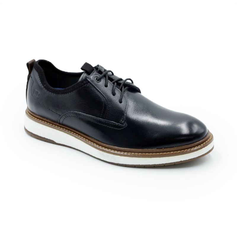 MASCULINO SAPATO CASUAL DEMOCRATA 604201 001 PRETO
