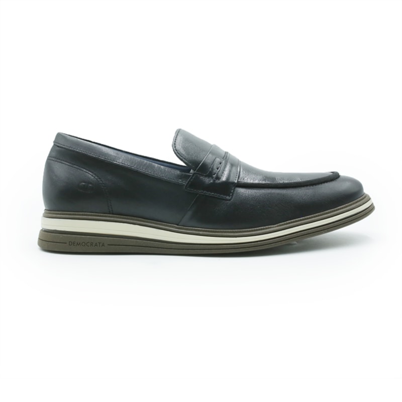MASCULINO SAPATO CASUAL DEMOCRATA DUNE 298203 001 PRETO
