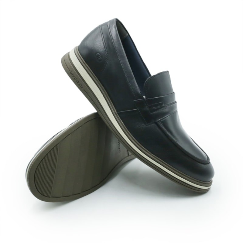 MASCULINO SAPATO CASUAL DEMOCRATA DUNE 298203 001 PRETO