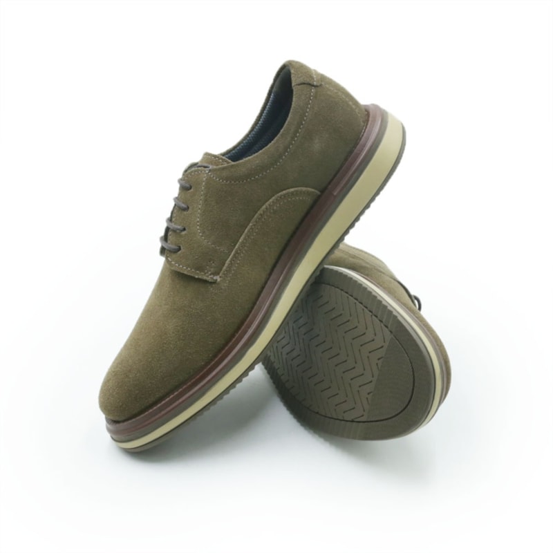 MASCULINO SAPATO CASUAL DEMOCRATA DURANT  596101 004 CAFE