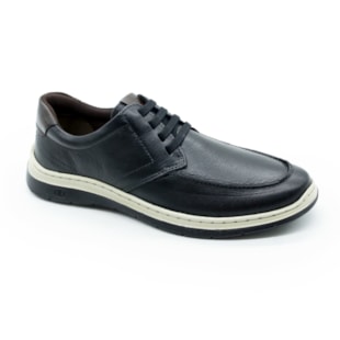 MASCULINO SAPATO CASUAL DEMOCRATA LEAVE 245202 001 PRETO