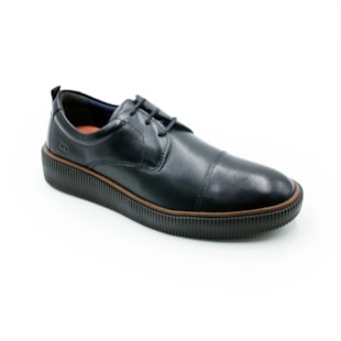 MASCULINO SAPATO CASUAL DEMOCRATA MARINO  604401 001 PRETO
