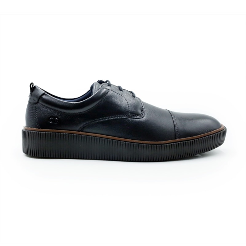 MASCULINO SAPATO CASUAL DEMOCRATA MARINO  604401 001 PRETO
