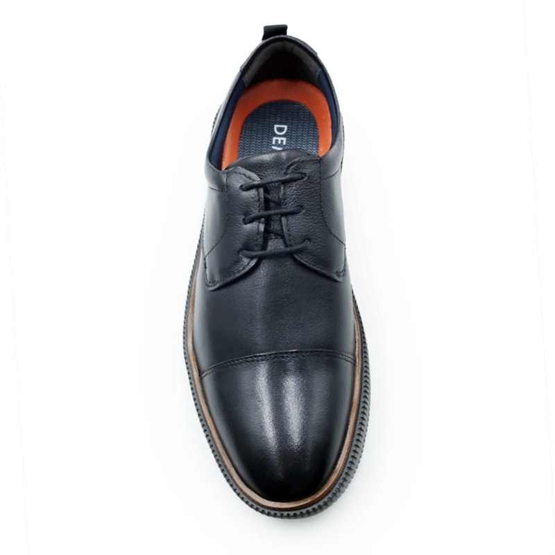 MASCULINO SAPATO CASUAL DEMOCRATA MARINO  604401 001 PRETO