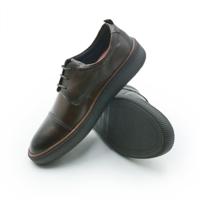 MASCULINO SAPATO CASUAL DEMOCRATA MARINO  604401 002 MOGNO