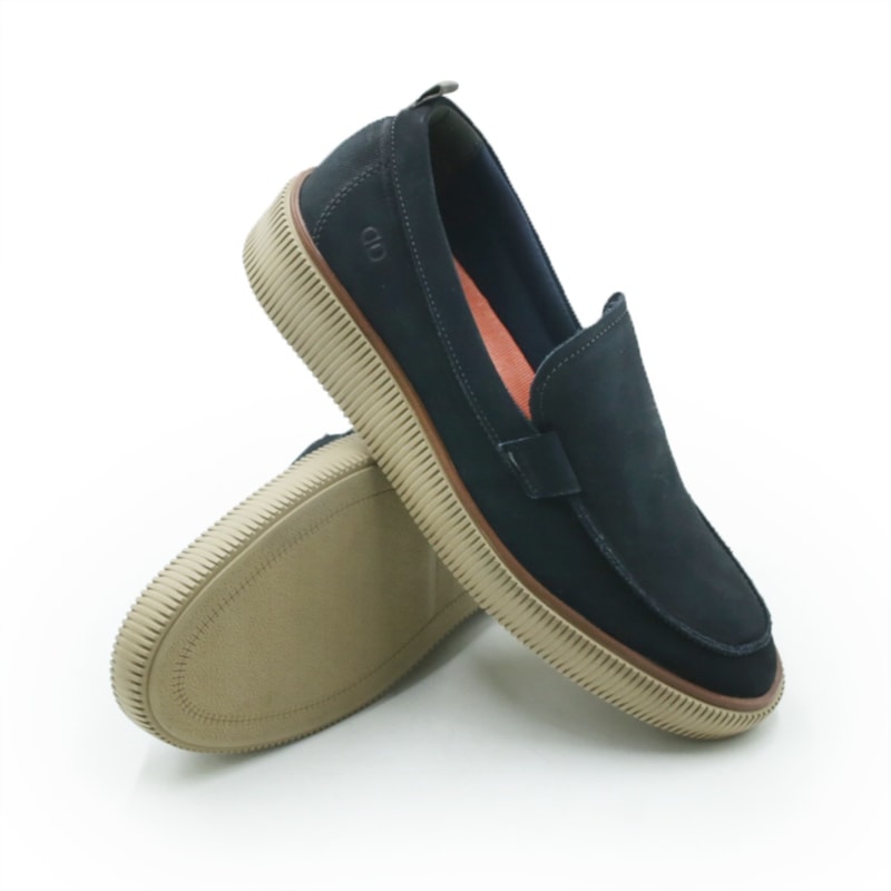 MASCULINO SAPATO CASUAL DEMOCRATA MARINO  604402 003 NAVY