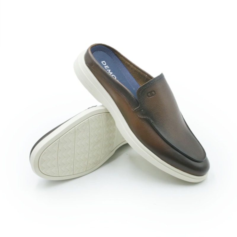 MASCULINO SAPATO CASUAL DEMOCRATA MULE  647102 003 MOGNO