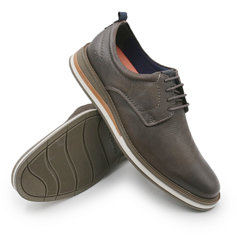 MASCULINO SAPATO CASUAL DEMOCRATA TYPE 272101 003 CAFE