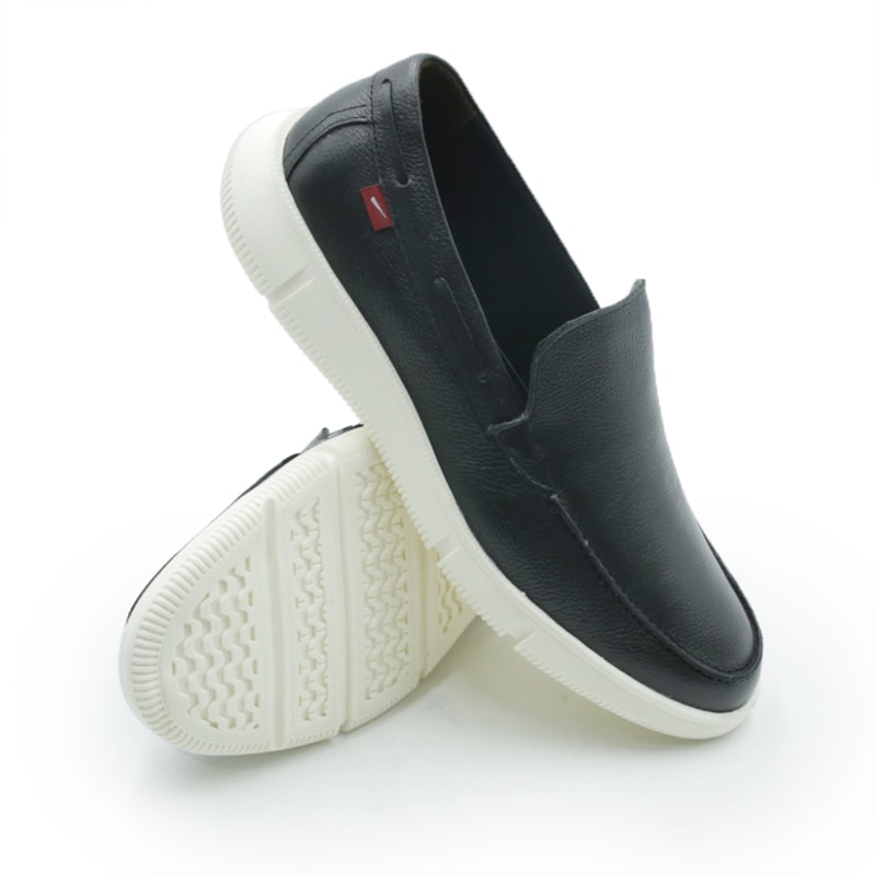 MASCULINO SAPATO CASUAL FERRACINI  4331 717 A EASY BURN PRETO EASY PRETO