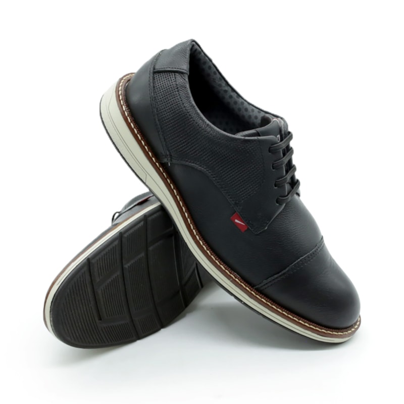 MASCULINO SAPATO CASUAL FERRACINI 6151 675 G EASY PRETO