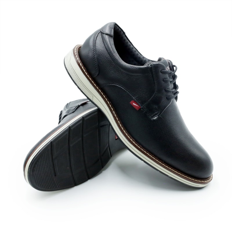 MASCULINO SAPATO CASUAL FERRACINI 6152 G EASY PRETO