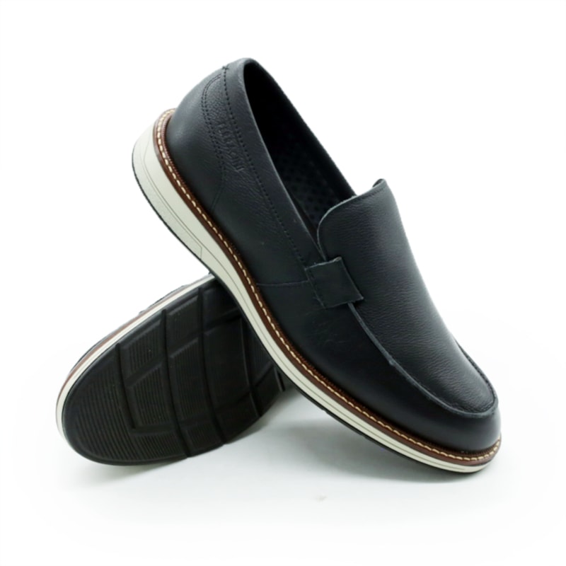MASCULINO SAPATO CASUAL FERRACINI 6156 675 G EASY PRETO
