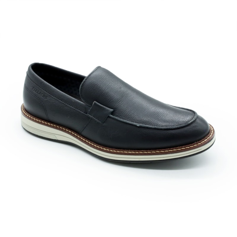 MASCULINO SAPATO CASUAL FERRACINI 6156 675 G EASY PRETO