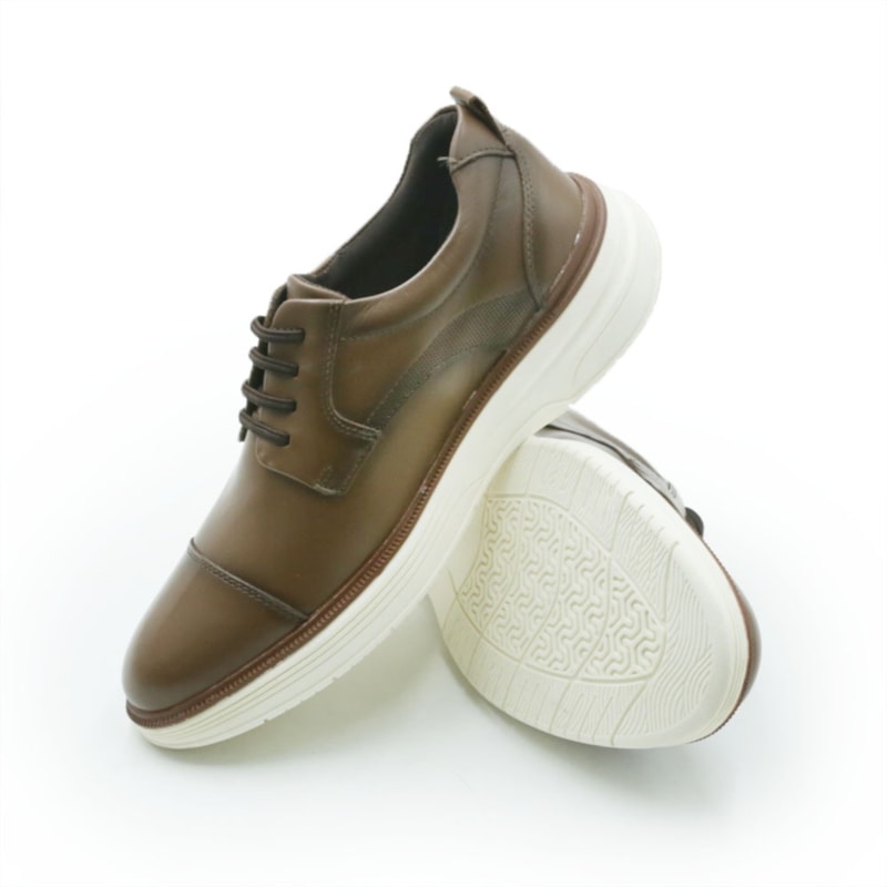 MASCULINO SAPATO CASUAL FERRACINI GOLD LUX  3167 719 J CONHAQUE