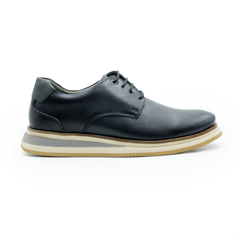 MASCULINO SAPATO CASUAL JOVACELI 16100FB ABS PRETO CB CHUMBO