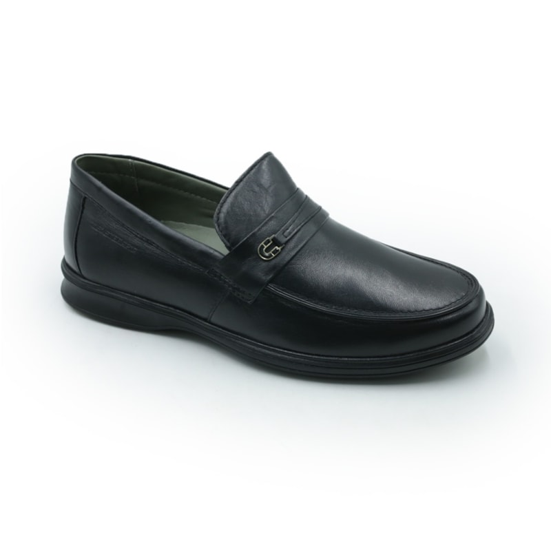 MASCULINO SAPATO CASUAL LEVECOMFORT  45001 PRETO