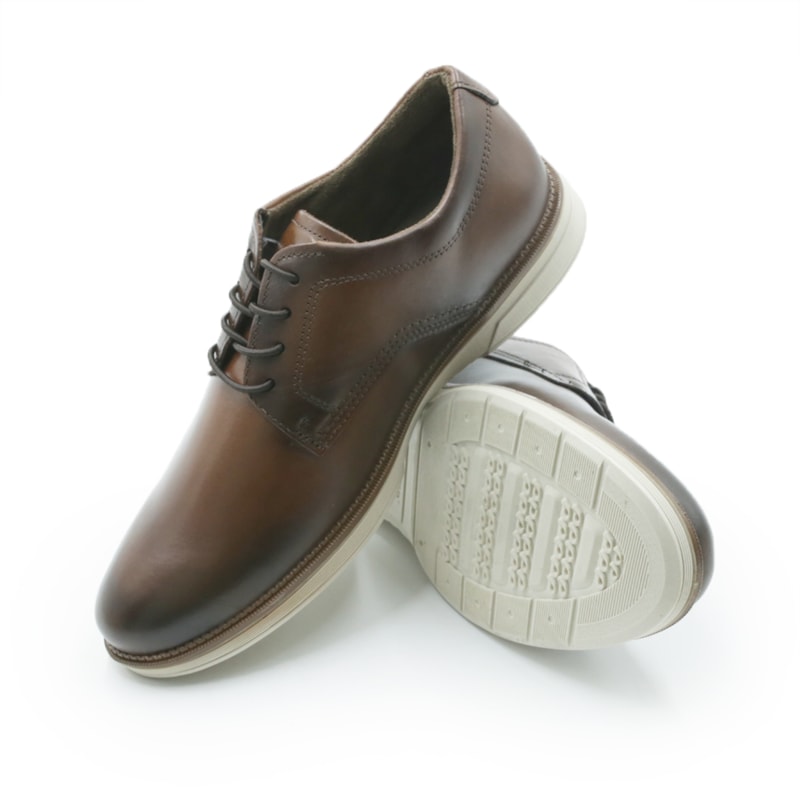 MASCULINO SAPATO CASUAL PEGADA 126701 03 ANILINA PINHAO