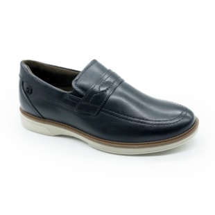 MASCULINO SAPATO CASUAL PEGADA 126704 01 ANILINA PRETO