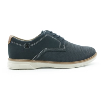MASCULINO SAPATO CASUAL PEGADA 126705 05 NOBUCK MARINHO/PULL UP CONHAQUE