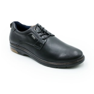 MASCULINO SAPATO CASUAL PEGADA  127304 02 STRETCH PRETO/PULL UP CONHAQUE