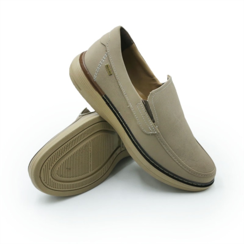 MASCULINO SAPATO CASUAL PEGADA  127602 03 JEANS AREIA