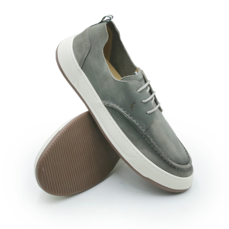 MASCULINO SAPATO CASUAL RESERVA R753160004 0004 TITANIO/AZUL