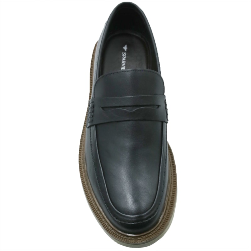 MASCULINO SAPATO CASUAL SPARVIERO 35001 NATURALLE PRETO