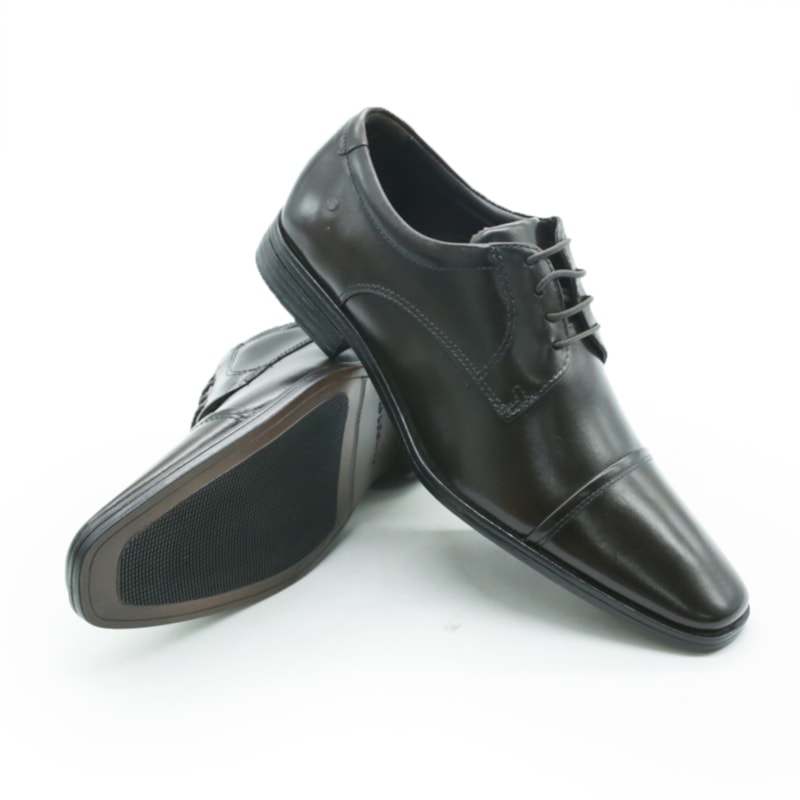 MASCULINO SAPATO SOCIAL COM CADARCO DEMOCRATA VEGA  055201 002 MAHOGANY