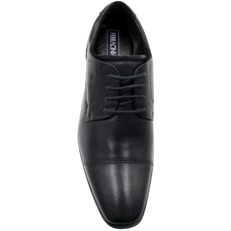 MASCULINO SAPATO SOCIAL COM CADARCO FERRACINI 4460 281 G ALPINA PRETO