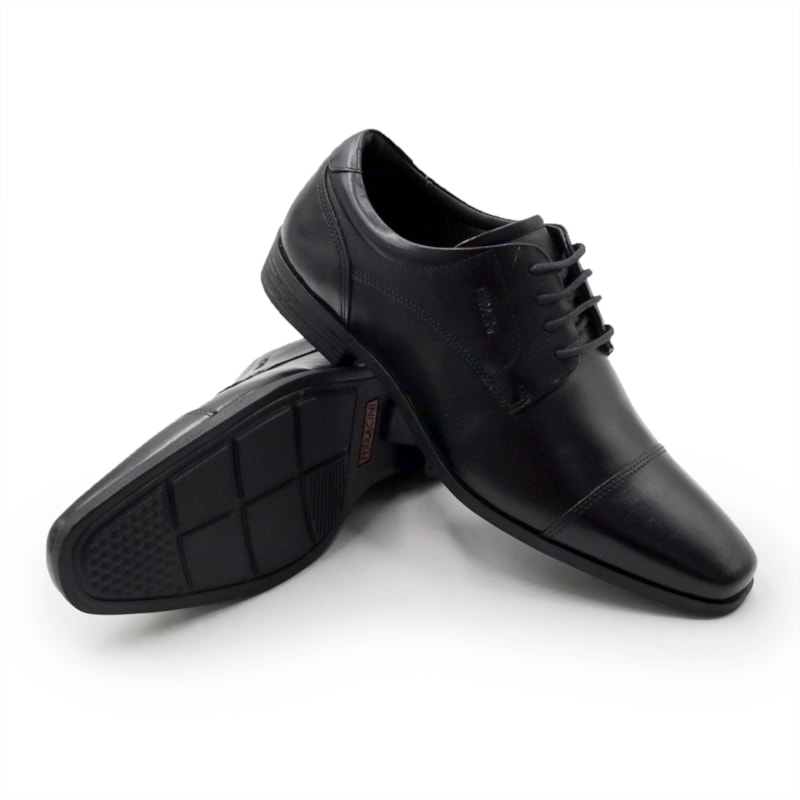 MASCULINO SAPATO SOCIAL COM CADARCO FERRACINI 4460 281 G ALPINA PRETO