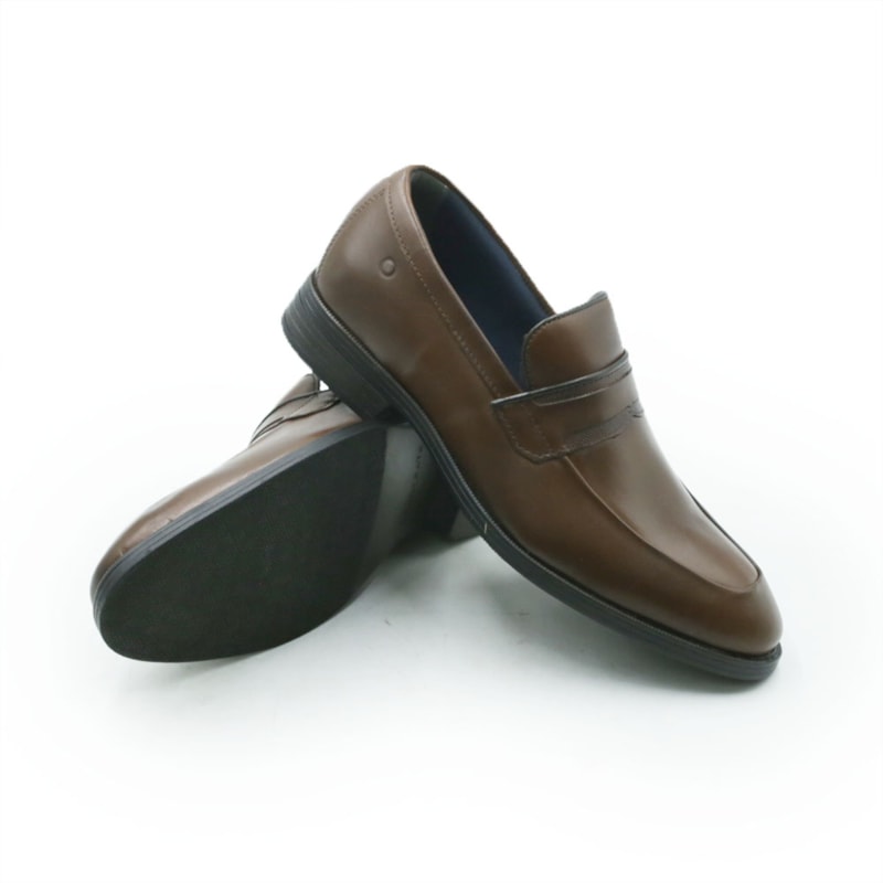 MASCULINO SAPATO SOCIAL SEM CADARCO DEMOCRATA  650103 002 TAN