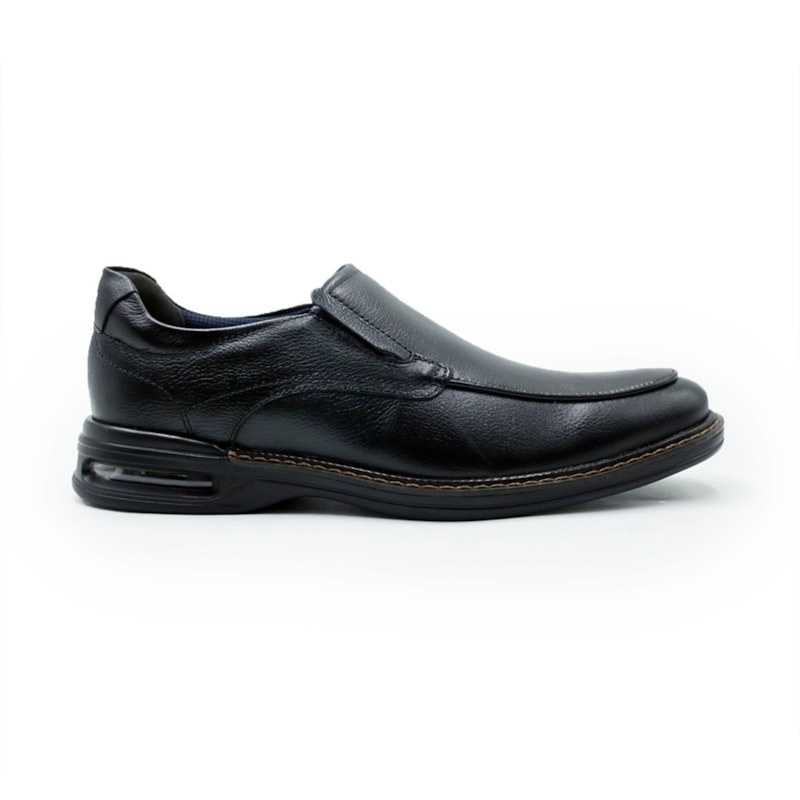 MASCULINO SAPATO SOCIAL SEM CADARCO DEMOCRATA AIR MAGNUM  593102 001 PRETO
