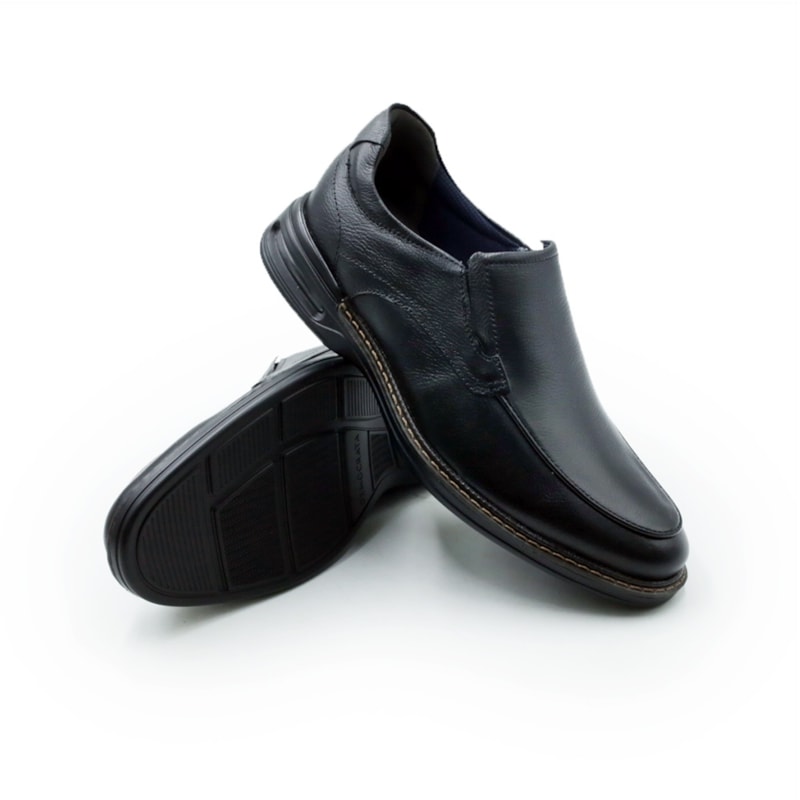 MASCULINO SAPATO SOCIAL SEM CADARCO DEMOCRATA AIR MAGNUM  593102 001 PRETO